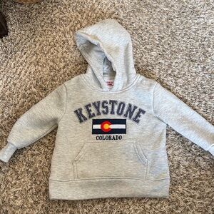 Toddler Keystone, CO Gray hooded Sweatshirt NWOT